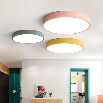 Modern LED Ceiling Light Scandinavian Round Fixture | Zivara