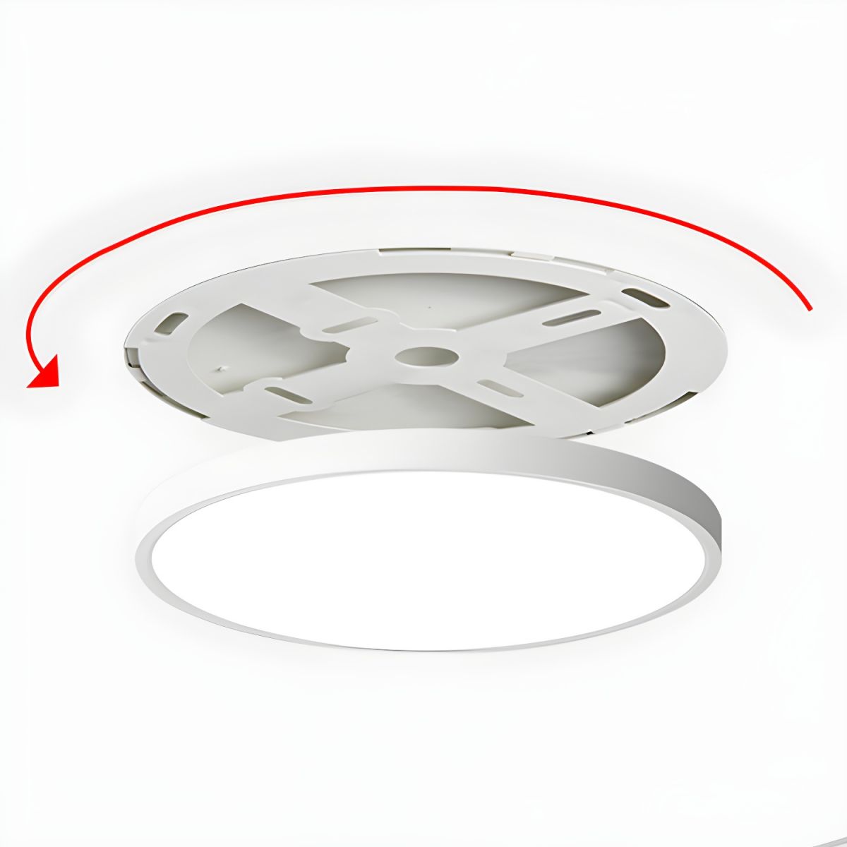Modern LED Ceiling Light with Acrylic Shade Flush Mount | Nivara