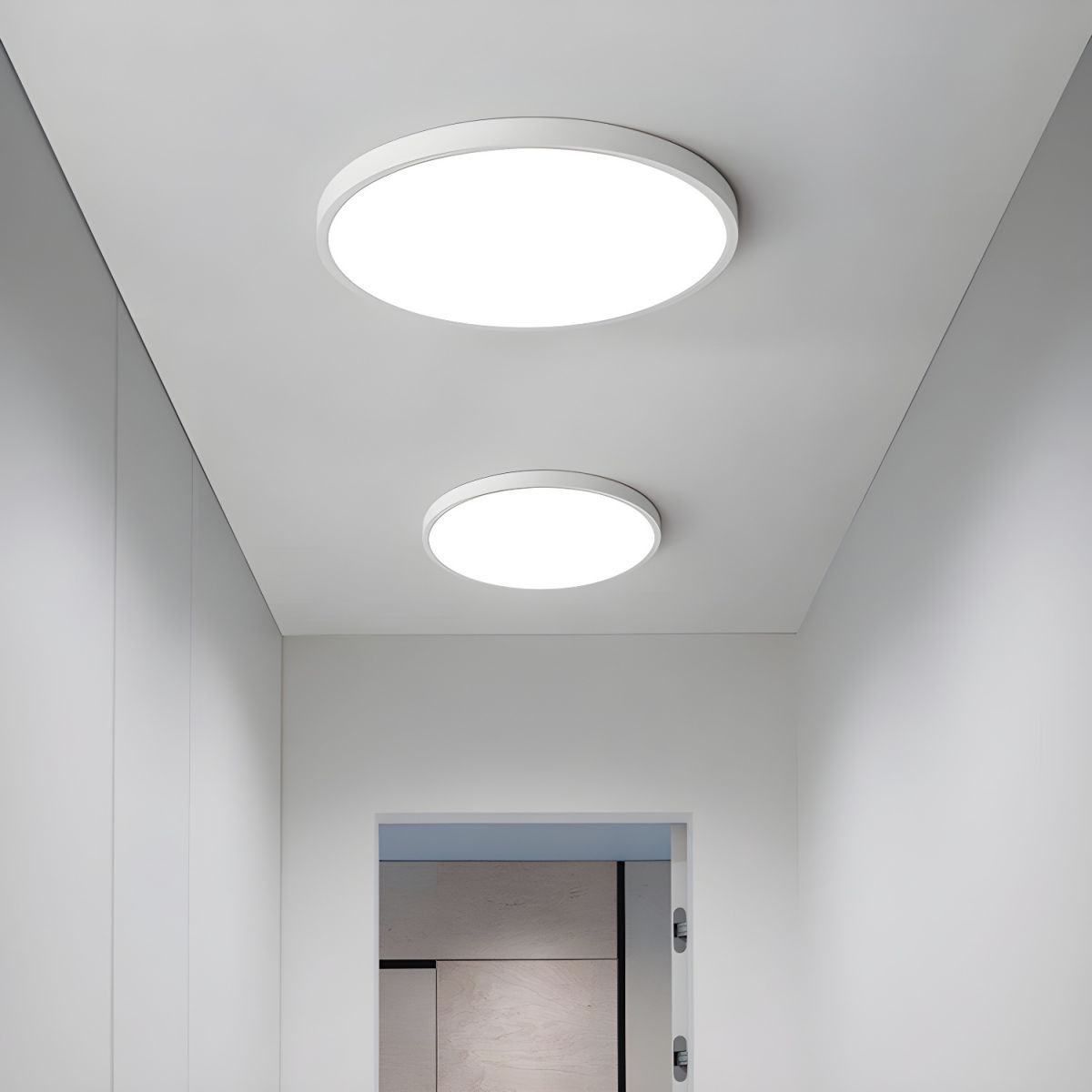 Modern LED Ceiling Light with Acrylic Shade Flush Mount | Nivara