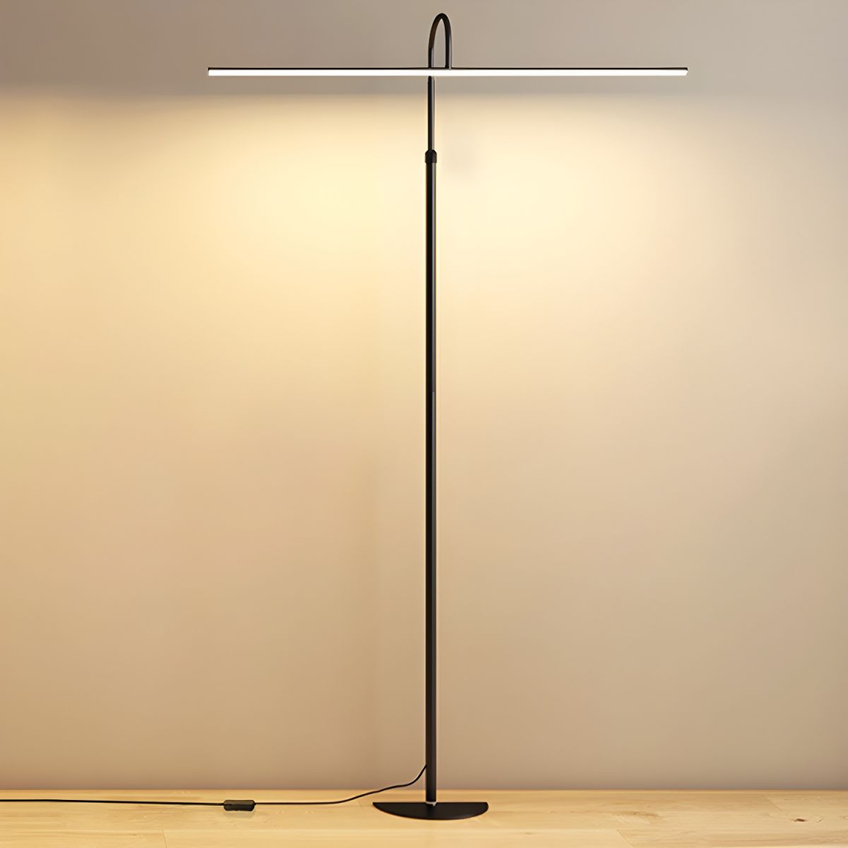 Modern LED Floor Lamp With Slim Metal Tube Design | Elvoria