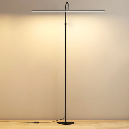 Modern LED Floor Lamp With Slim Metal Tube Design | Elvoria