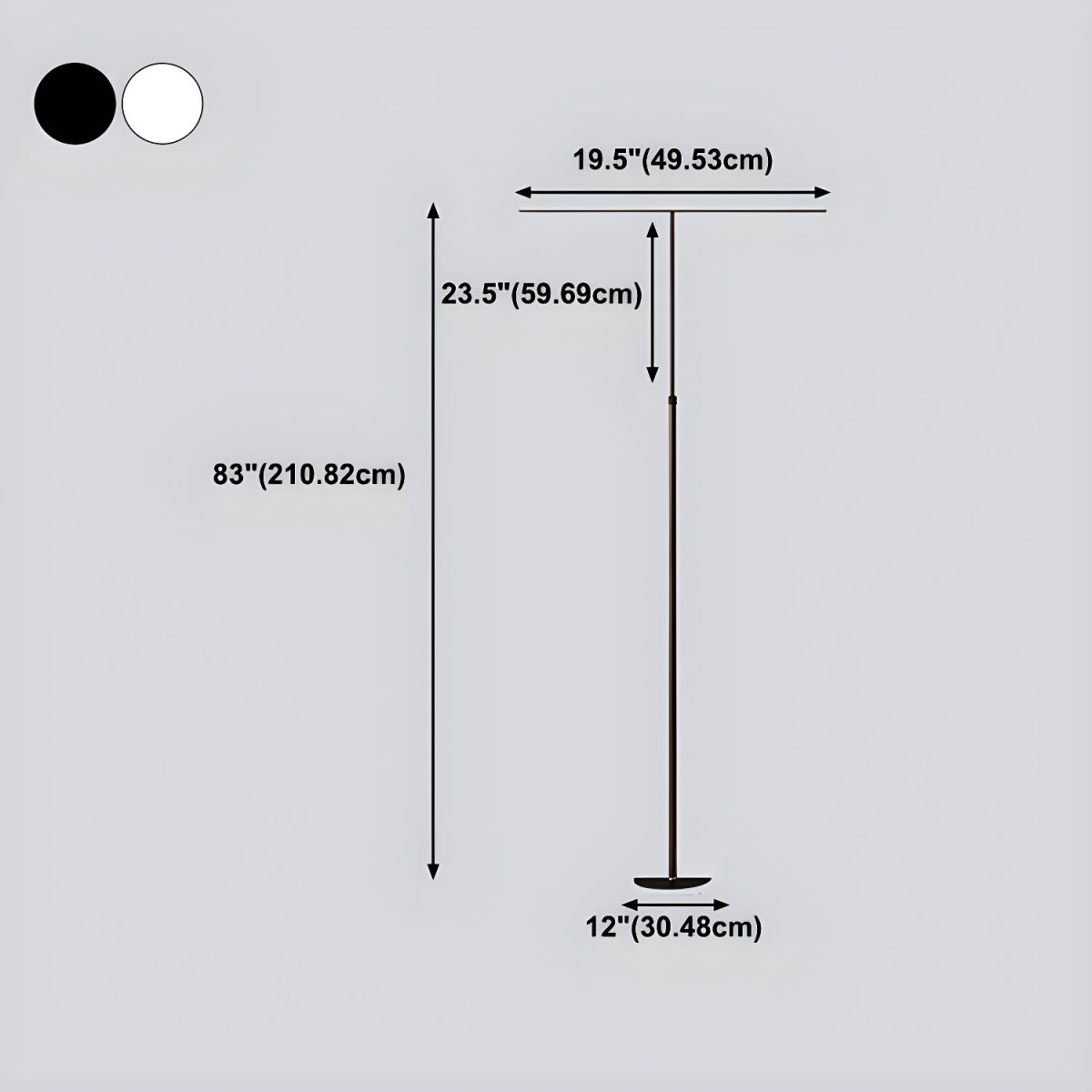Modern LED Floor Lamp With Slim Metal Tube Design | Elvoria