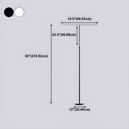 Modern LED Floor Lamp With Slim Metal Tube Design | Elvoria