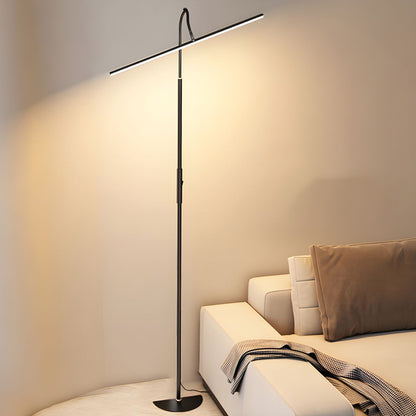 Modern LED Floor Lamp With Slim Metal Tube Design | Elvoria