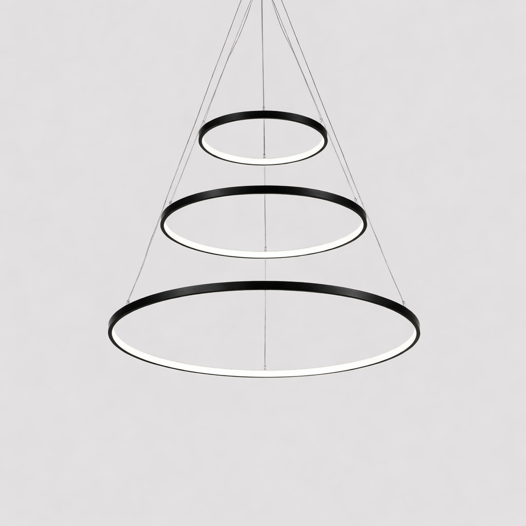 Modern LED Ring Chandelier for Living and Dining | Cirvona
