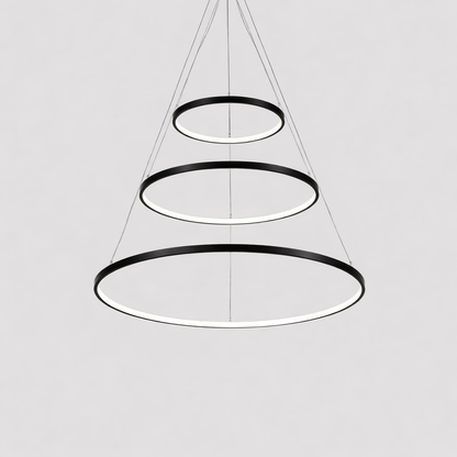 Modern LED Ring Chandelier for Living and Dining | Cirvona