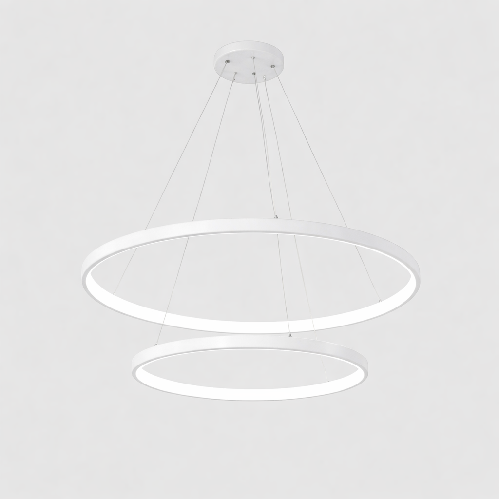 Modern LED Ring Chandelier for Living and Dining | Cirvona