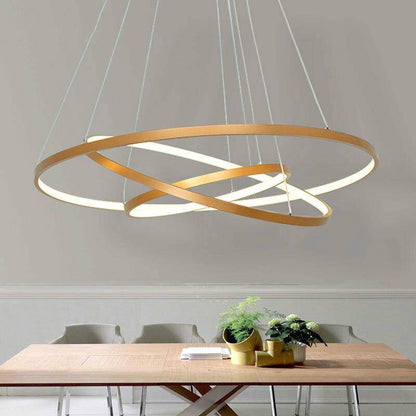 Modern LED Ring Chandelier for Living and Dining | Cirvona