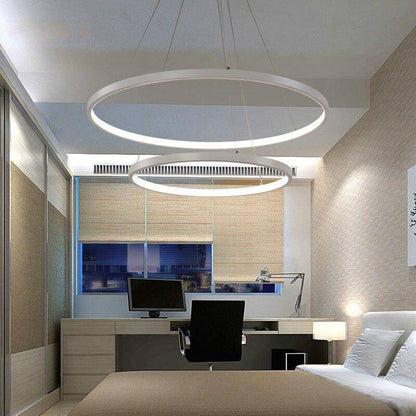 Modern LED Ring Chandelier for Living and Dining | Cirvona
