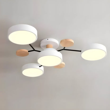 Modern LED Semi Flush Ceiling Light for Living Room | Lunaroa