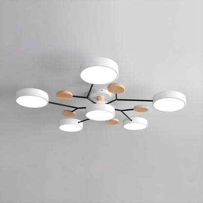 Modern LED Semi Flush Ceiling Light for Living Room | Lunaroa