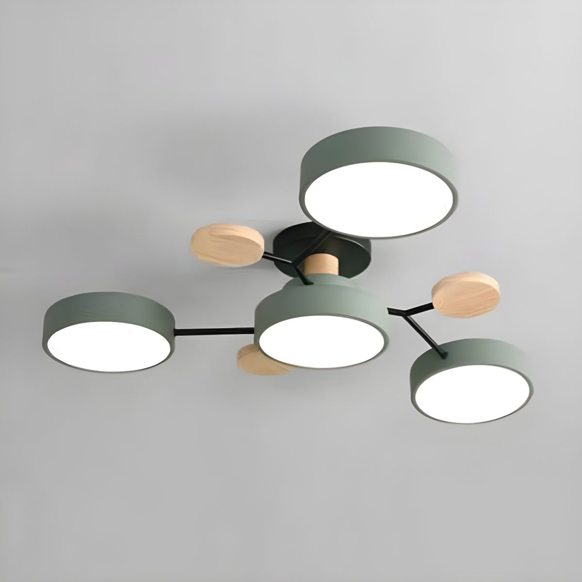 Modern LED Semi Flush Ceiling Light for Living Room | Lunaroa