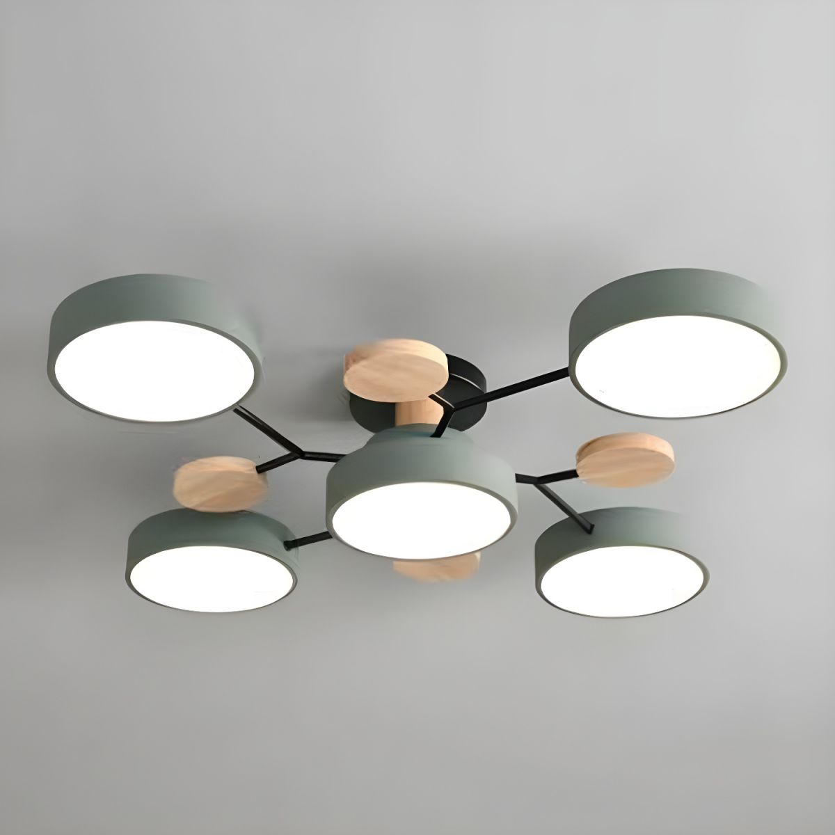Modern LED Semi Flush Ceiling Light for Living Room | Lunaroa