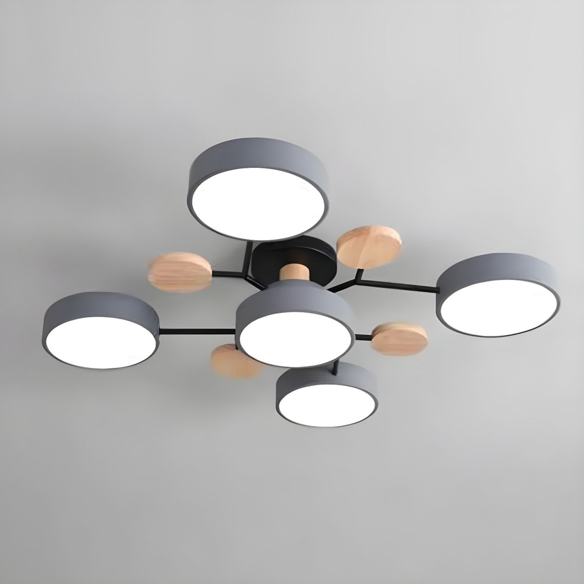 Modern LED Semi Flush Ceiling Light for Living Room | Lunaroa