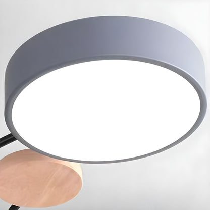 Modern LED Semi Flush Ceiling Light for Living Room | Lunaroa