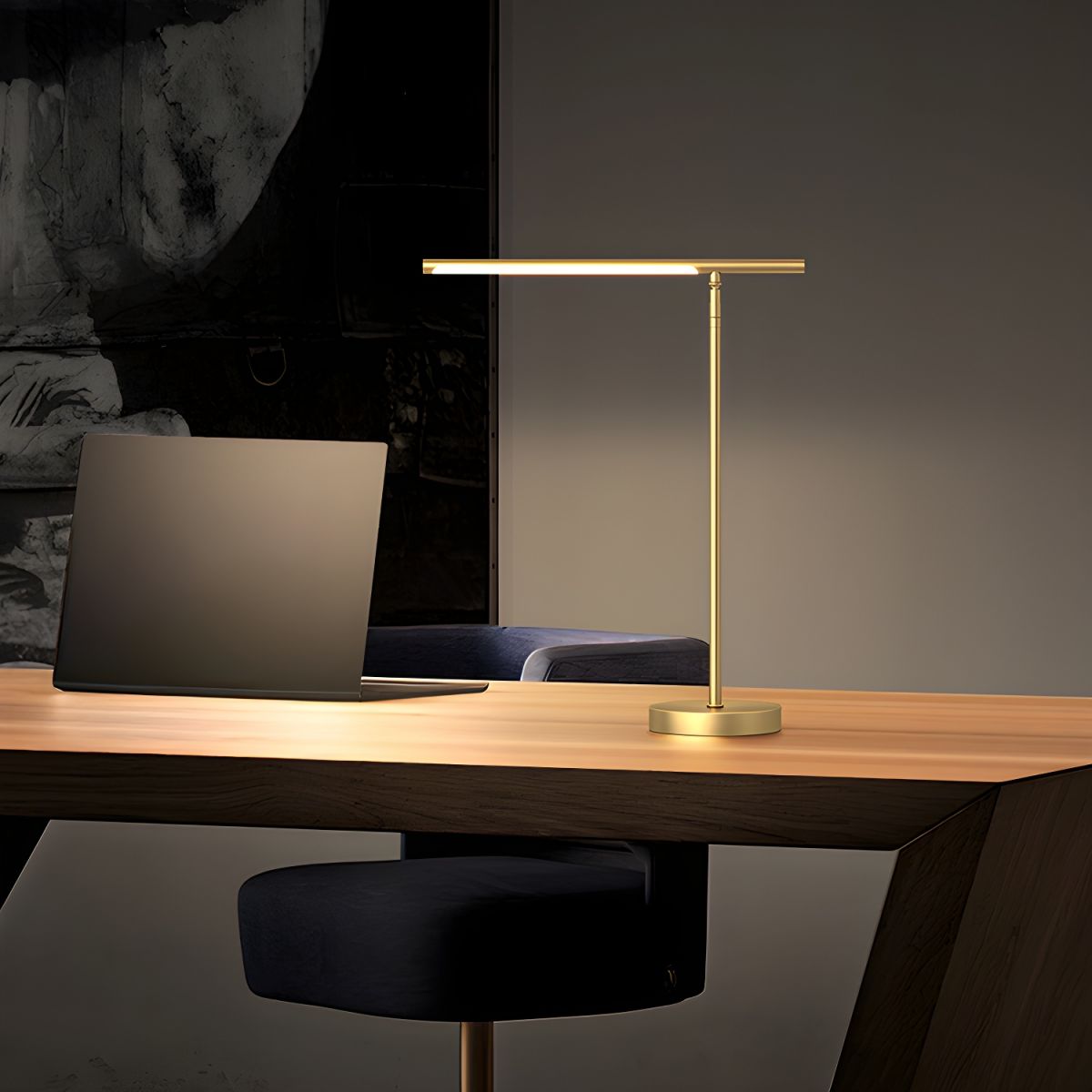 Modern LED Table Lamp with Linear Acrylic Shade | Zyntrox