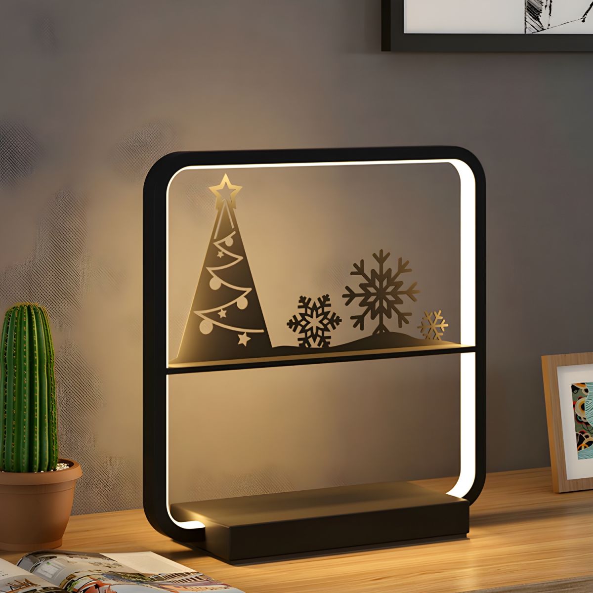 Modern LED Table Lamp with Wireless Charger USB Port | Zorlune
