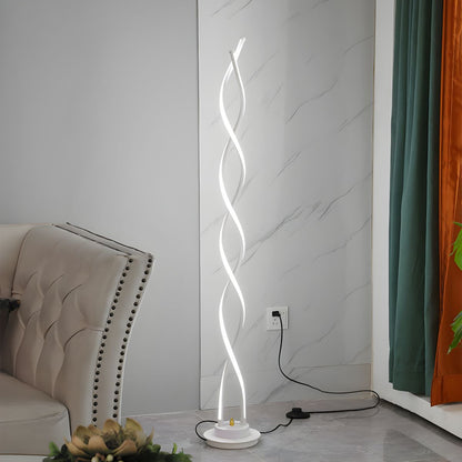 Modern Linear Metal Floor Lamp for Living Spaces | Lamven