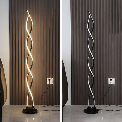 Modern Linear Metal Floor Lamp for Living Spaces | Lamven