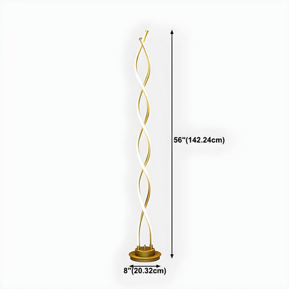 Modern Linear Metal Floor Lamp for Living Spaces | Lamven