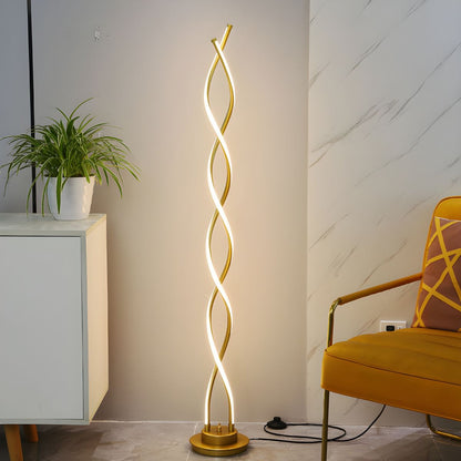 Modern Linear Metal Floor Lamp for Living Spaces | Lamven