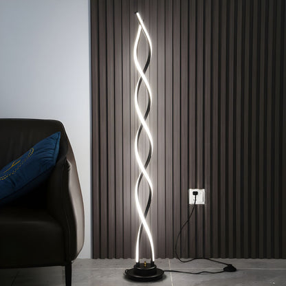 Modern Linear Metal Floor Lamp for Living Spaces | Lamven