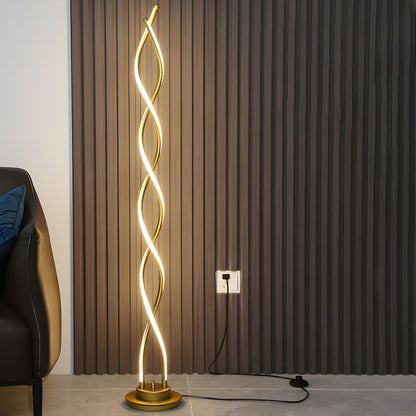 Modern Linear Metal Floor Lamp for Living Spaces | Lamven