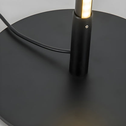 Modern Linear Metal Floor Lamp with Acrylic Shade | Luxora