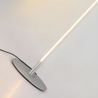 Modern Linear Metal Floor Lamp with Acrylic Shade | Luxora