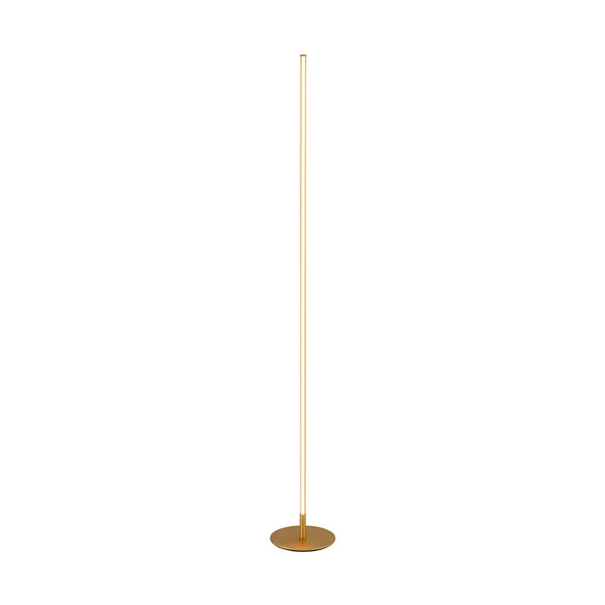 Modern Linear Metal Floor Lamp with Acrylic Shade | Luxora