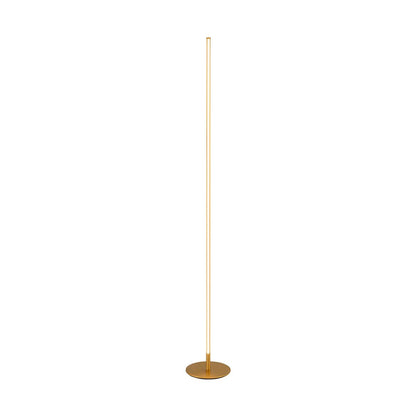 Modern Linear Metal Floor Lamp with Acrylic Shade | Luxora