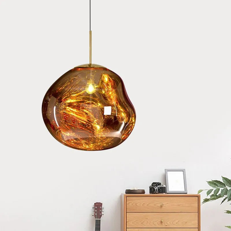 Modern Melt Pendant Light With Acrylic Lava Effect | Vorelia