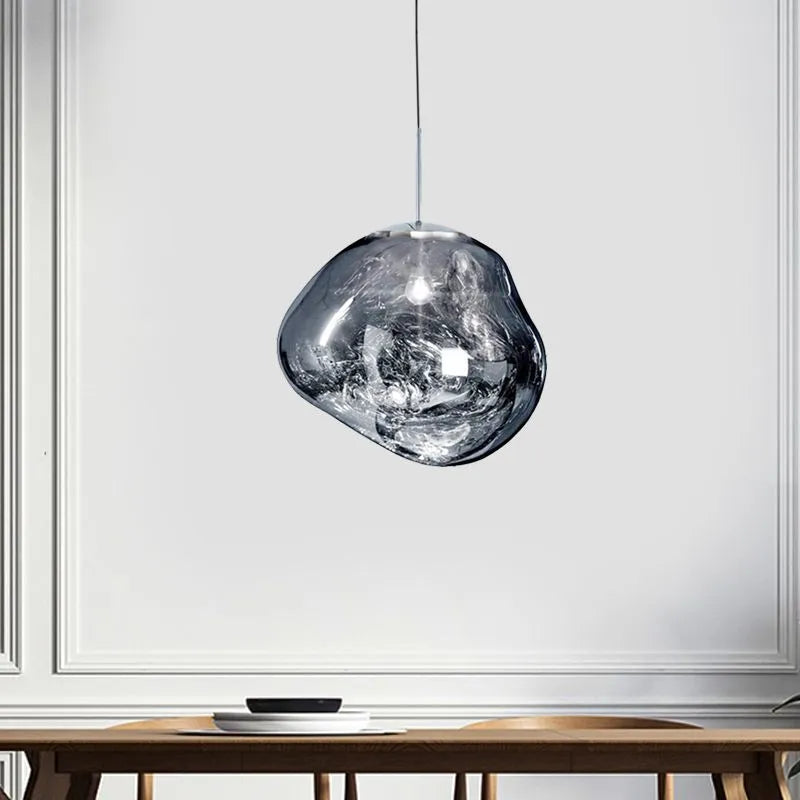 Modern Melt Pendant Light With Acrylic Lava Effect | Vorelia