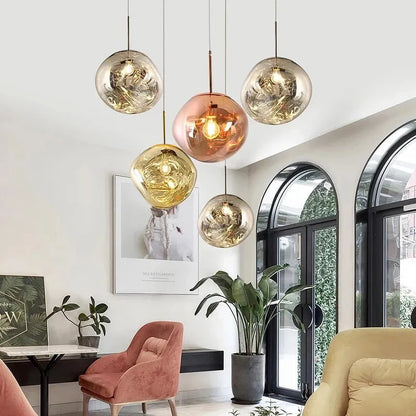 Modern Melt Pendant Light With Acrylic Lava Effect | Vorelia