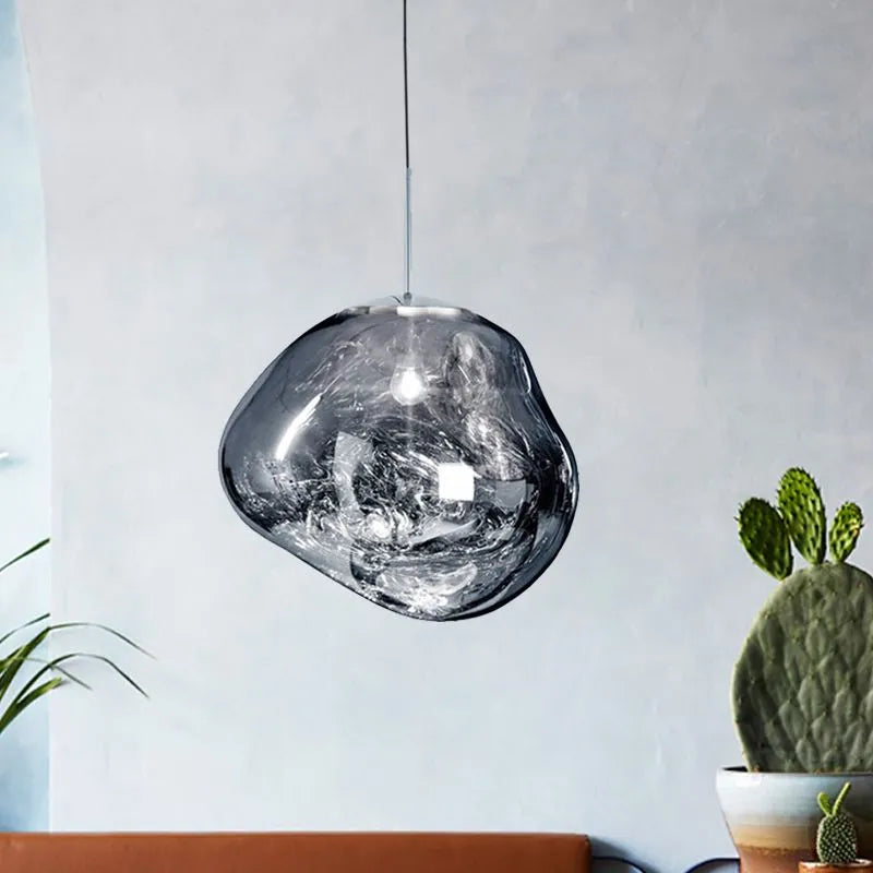 Modern Melt Pendant Light With Acrylic Lava Effect | Vorelia