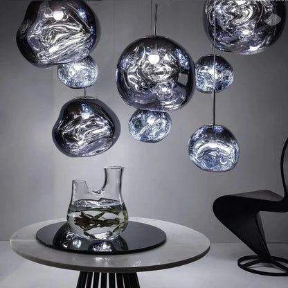 Modern Melt Pendant Light With Acrylic Lava Effect | Vorelia