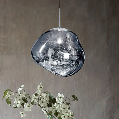 Modern Melt Pendant Light With Acrylic Lava Effect | Vorelia