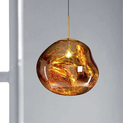 Modern Melt Pendant Light With Acrylic Lava Effect | Vorelia