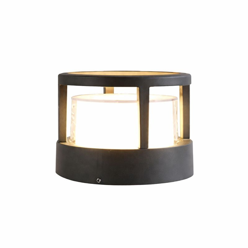 Modern Metal Acrylic Outdoor Garden Bollard Light | Ivera