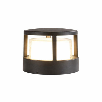 Modern Metal Acrylic Outdoor Garden Bollard Light | Ivera