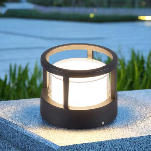 Modern Metal Acrylic Outdoor Garden Bollard Light | Ivera