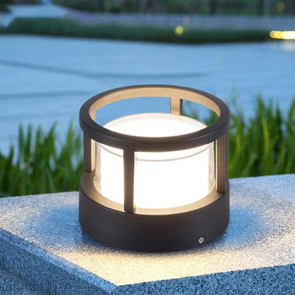 Modern Metal Acrylic Outdoor Garden Bollard Light | Ivera