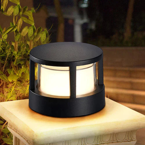 Modern Metal Acrylic Outdoor Garden Bollard Light | Ivera