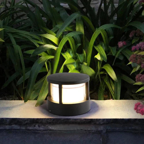 Modern Metal Acrylic Outdoor Garden Bollard Light | Ivera