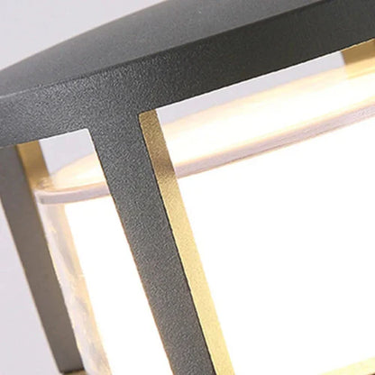 Modern Metal Acrylic Outdoor Garden Bollard Light | Ivera
