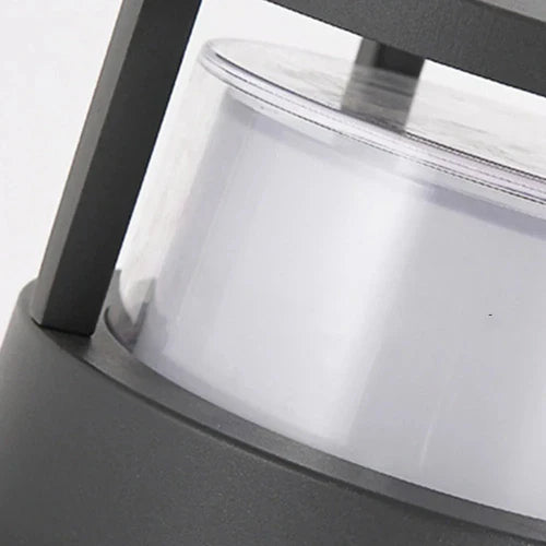 Modern Metal Acrylic Outdoor Garden Bollard Light | Ivera