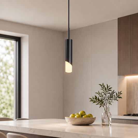 Modern Metal Cylinder Pendant Light LED Compatible | Ardorin