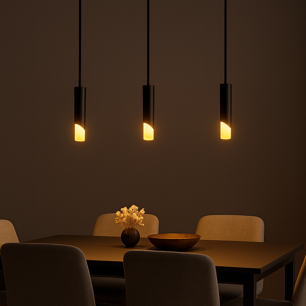  Modern Metal Cylinder Pendant Light LED Compatible | Ardorin