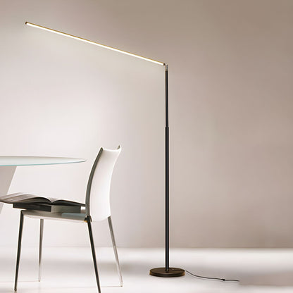 Modern Metal Floor Lamp With Clean Linear LED Form | Norveth