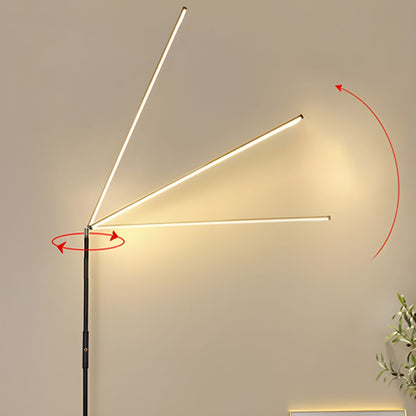 Modern Metal Floor Lamp With Clean Linear LED Form | Norveth